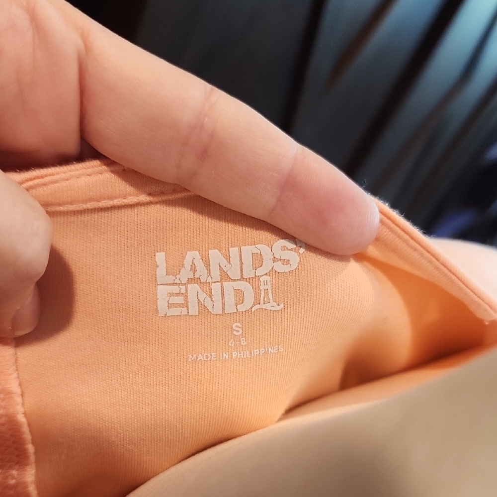 Lands End Coral Peach Women's Top - Picture 3 of 4